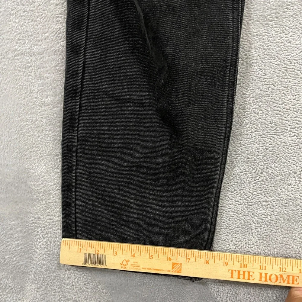 Princess Polly Jeans‎ Womens 8 Distressed Straight High Rise Y2K Grunge Black